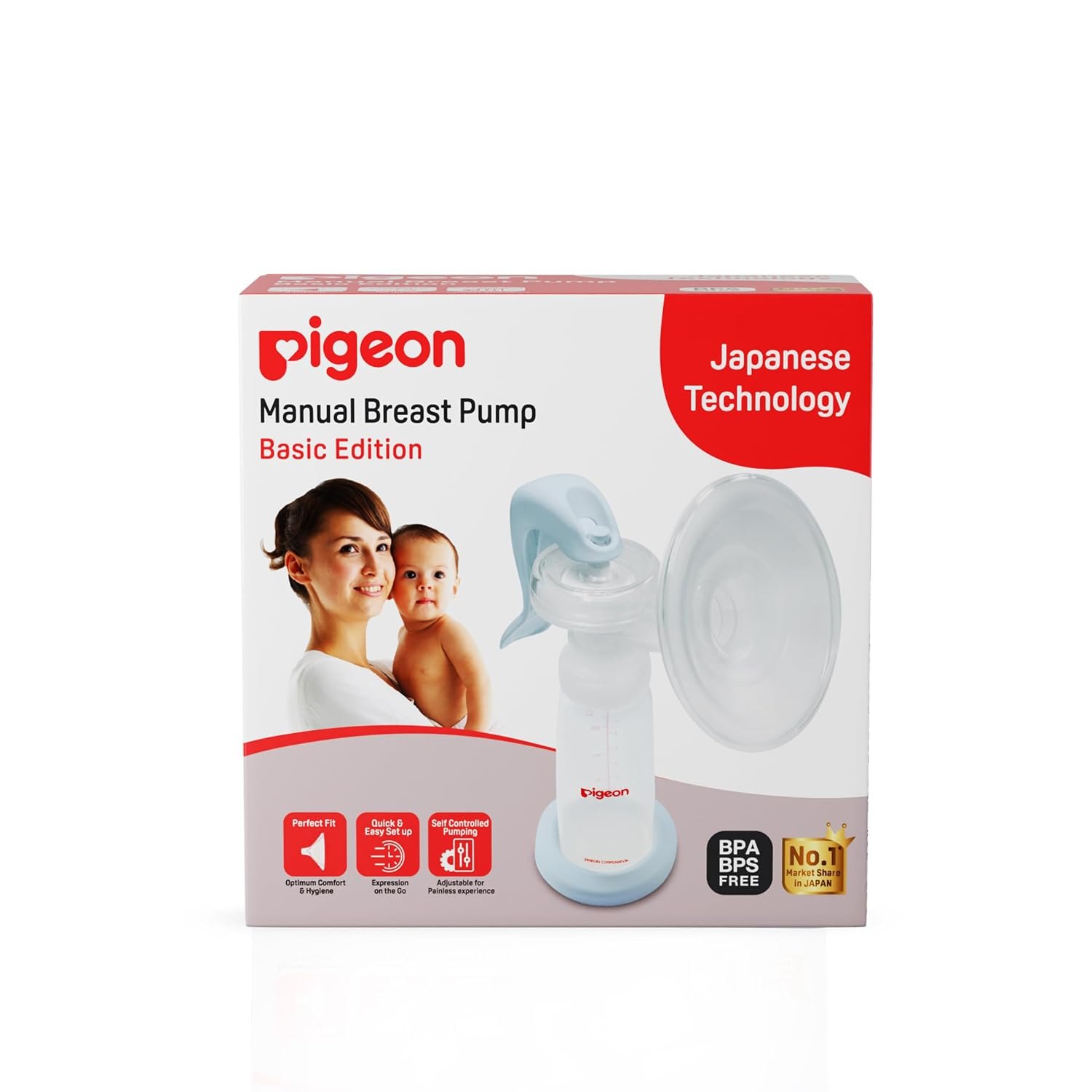 Pigeon Manual Breast Pump Basic Edition - Blue