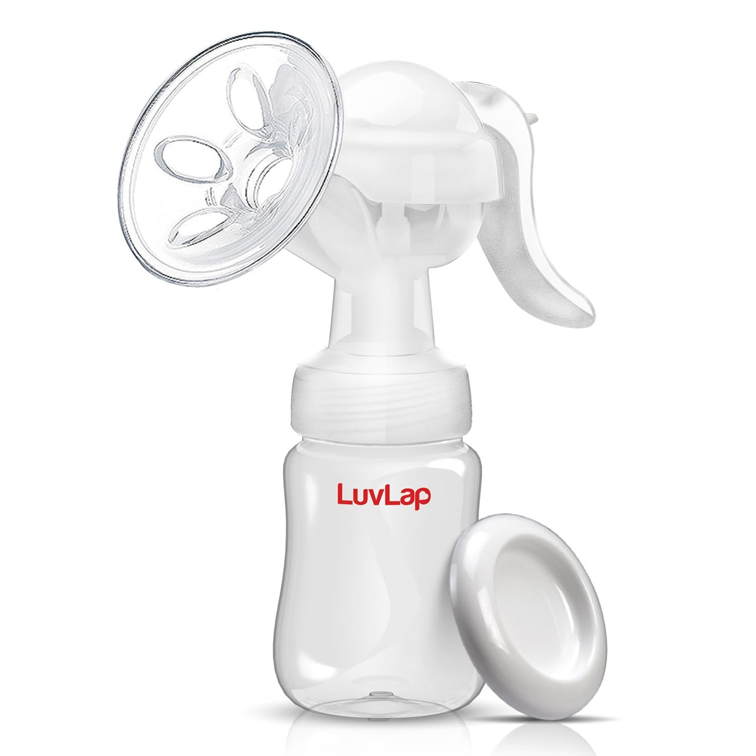 LuvLap Comfy Manual Breast Pump with 3-Level Suction Adjustment
