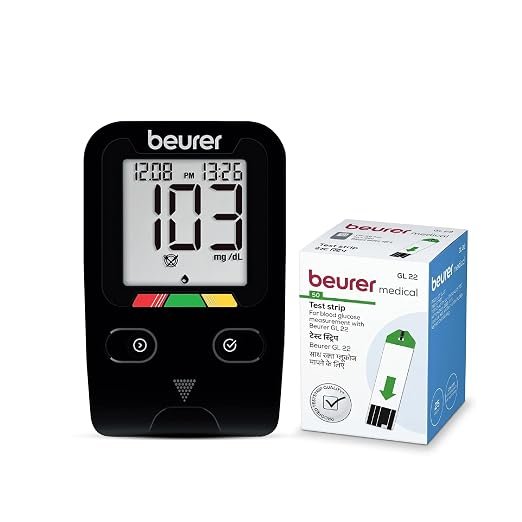 Beurer Glucometer GL22 | Blood Glucose Meter for Diabetes Monitoring