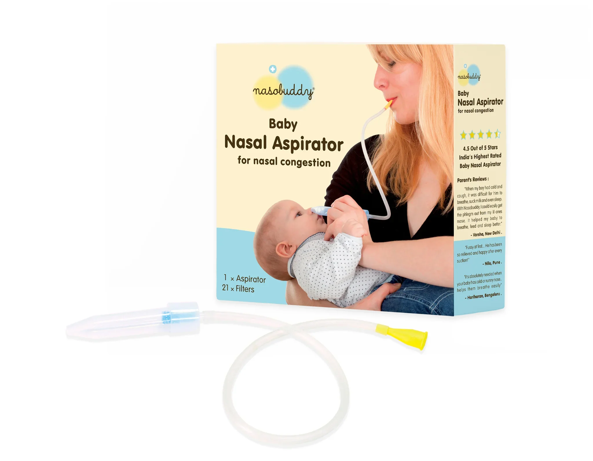 Nasobuddy baby nasal aspirator 0-5 years