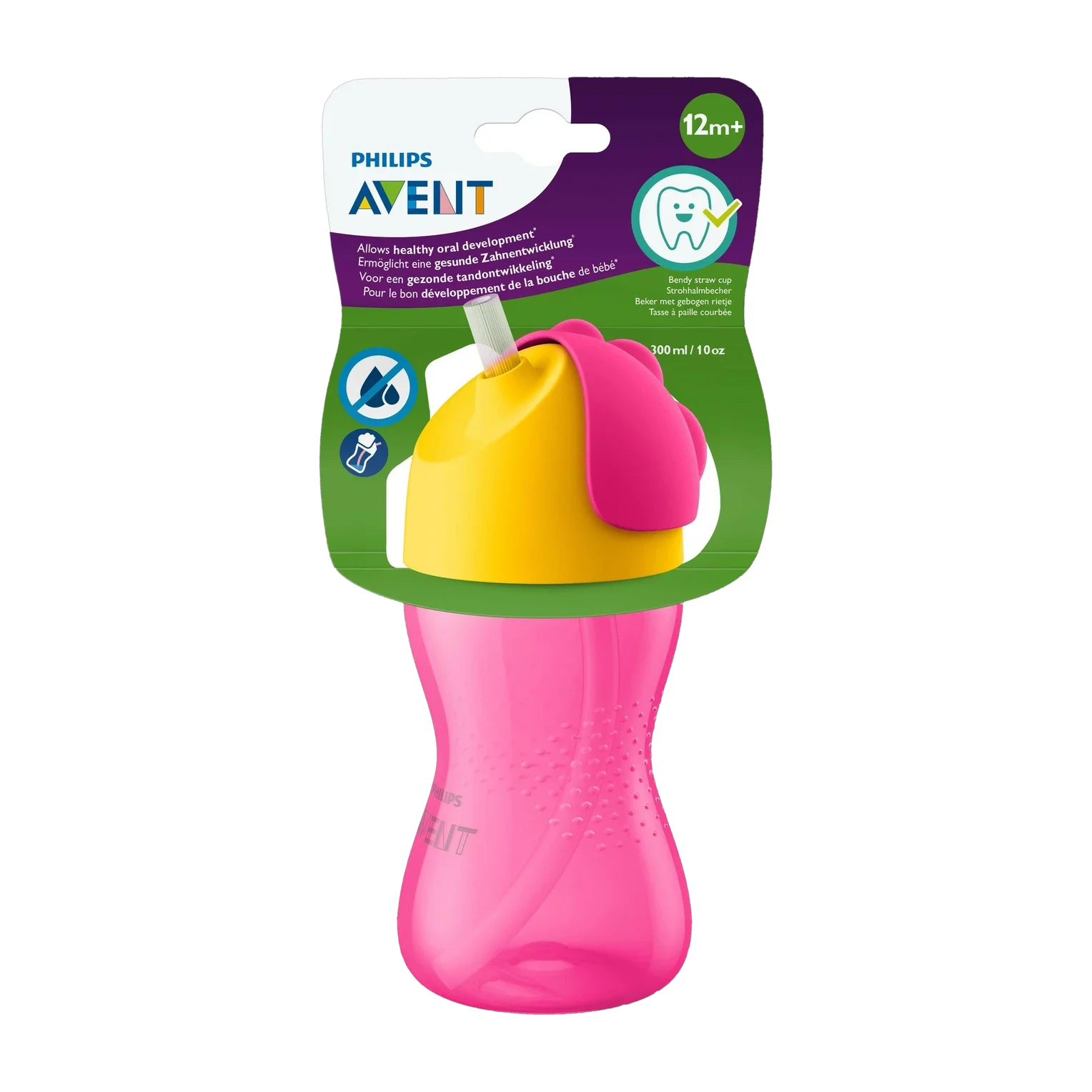 Philips Avent SCF798/00 Straw Cup | Spill-Proof Baby Sippy Cup
