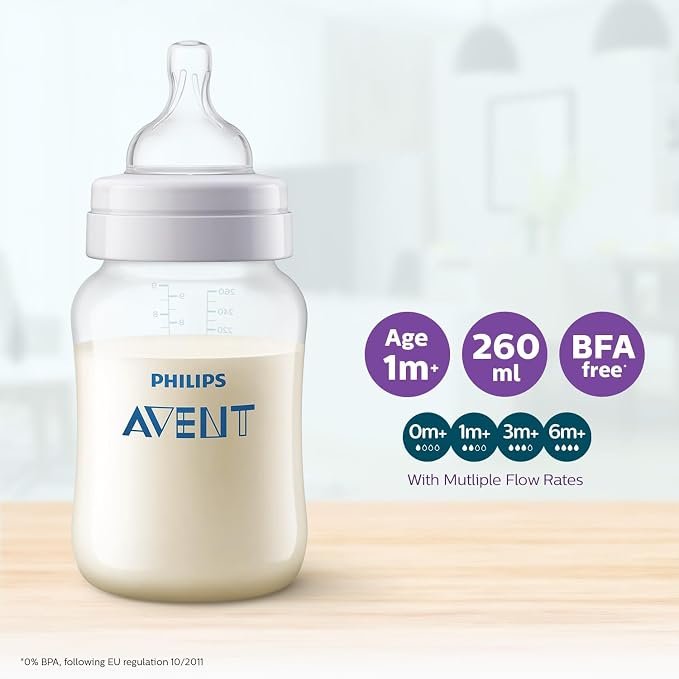 Philips Avent SCF813 Anti-Colic Feeding Bottle Twin Pack 9oz | Baby Bottles