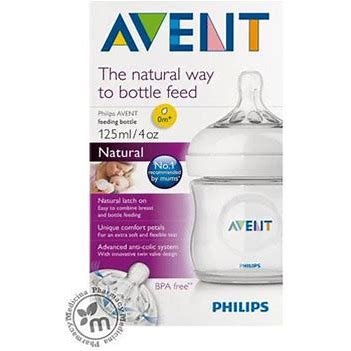 Philips Avent SCF034/10 Natural Feeding Bottle 260ml | 9oz Baby Bottle