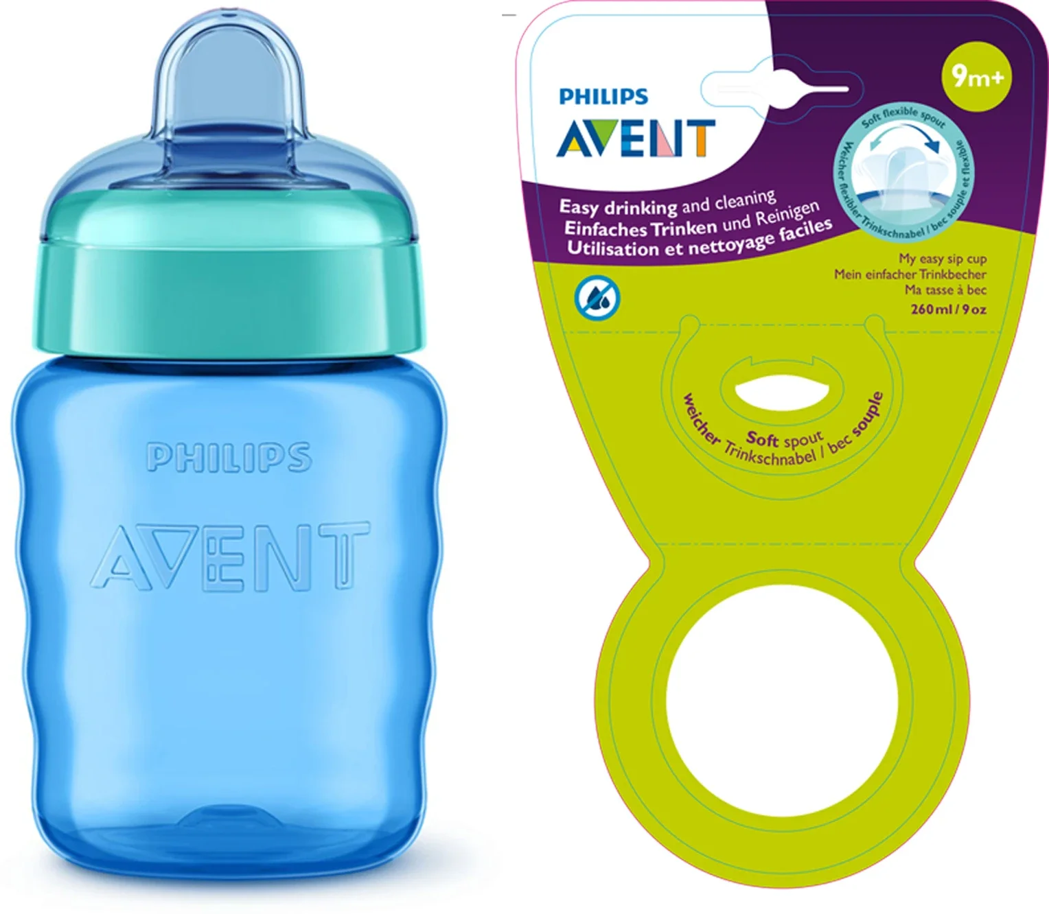 Philips Avent Easy Sip Spout Cup SCF553/05 | Baby Sippy Cup