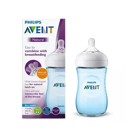 Philips Avent SCF035/10 Natural Feeding Bottle 260ml | 9oz Baby Bottle