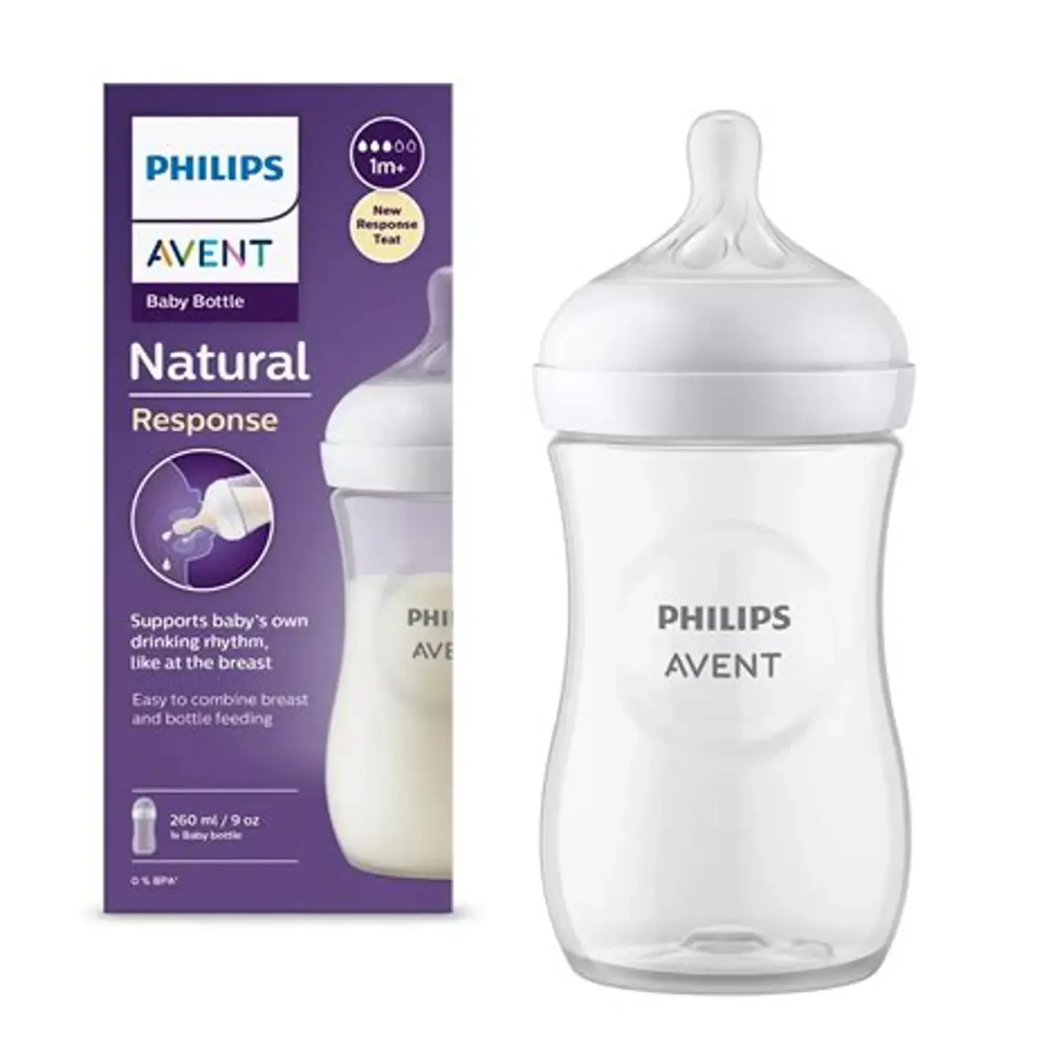 Philips Avent SCF036/10 Natural Feeding Bottle 330ml | 11oz Baby Bottle