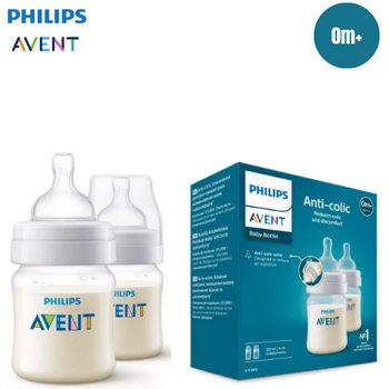 Philips Avent SCF810/10 Anti-Colic Feeding Bottle Twin Pack 125ml | 4oz
