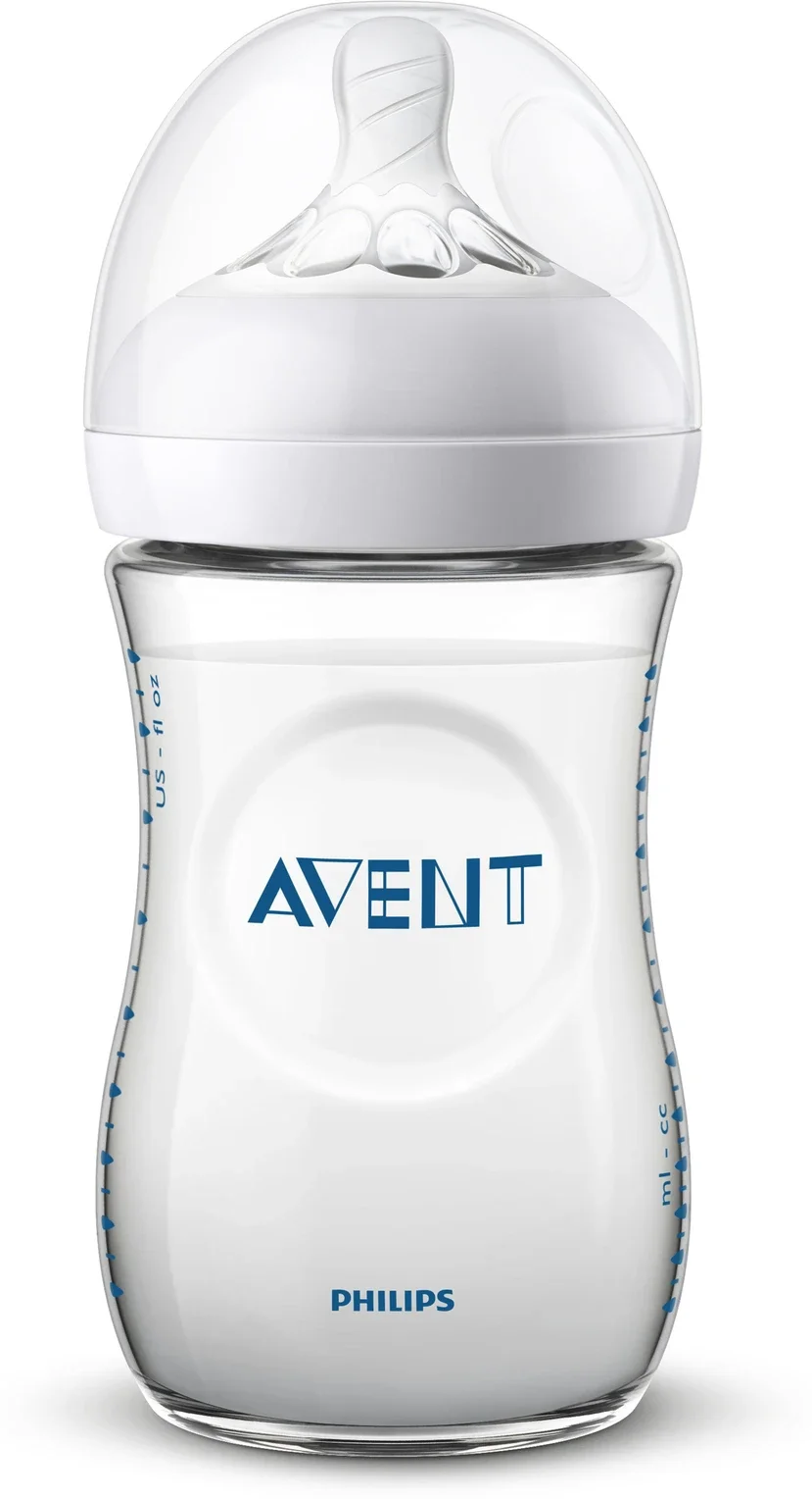Philips Avent SCF033/10 Natural Feeding Bottle 260ml | 9oz Baby Bottle
