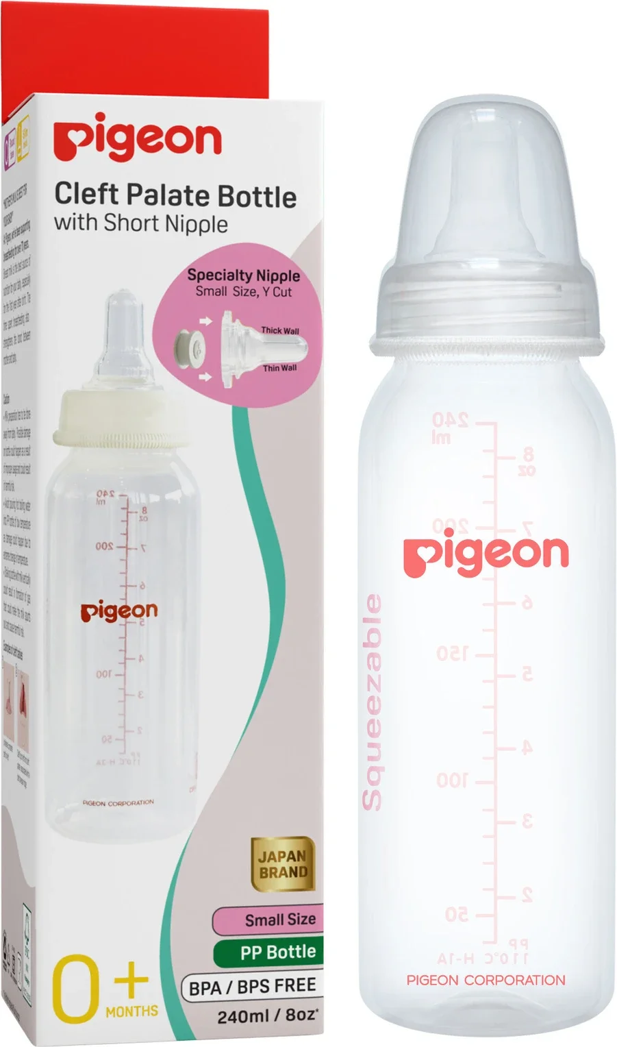 Cleft Palate Baby Feeding Bottle 80603 with Small Nipple | Cleft Palate Nipple