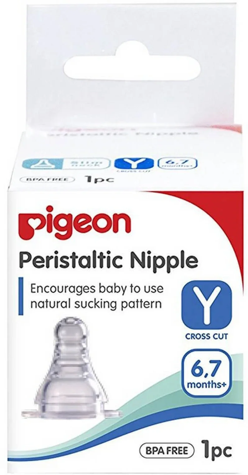 Pigeon Peristaltic Nipple L 1 Pc 88213 | Baby Bottle Replacement Nipple