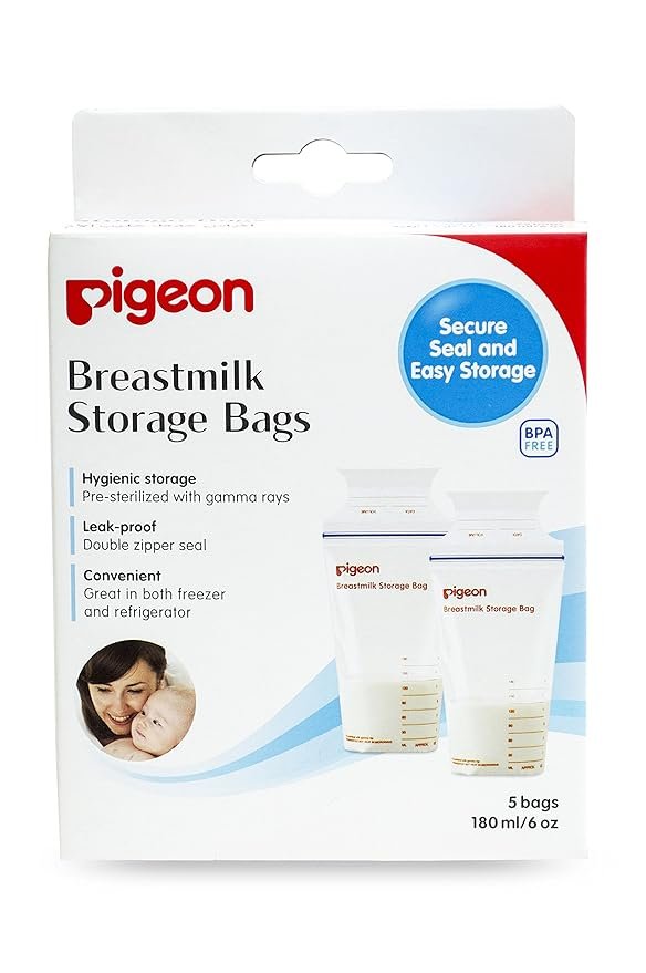 Pigeon Breast Milk Storage Bags 5 Pack 80544 | Breast Milk Storage Bags