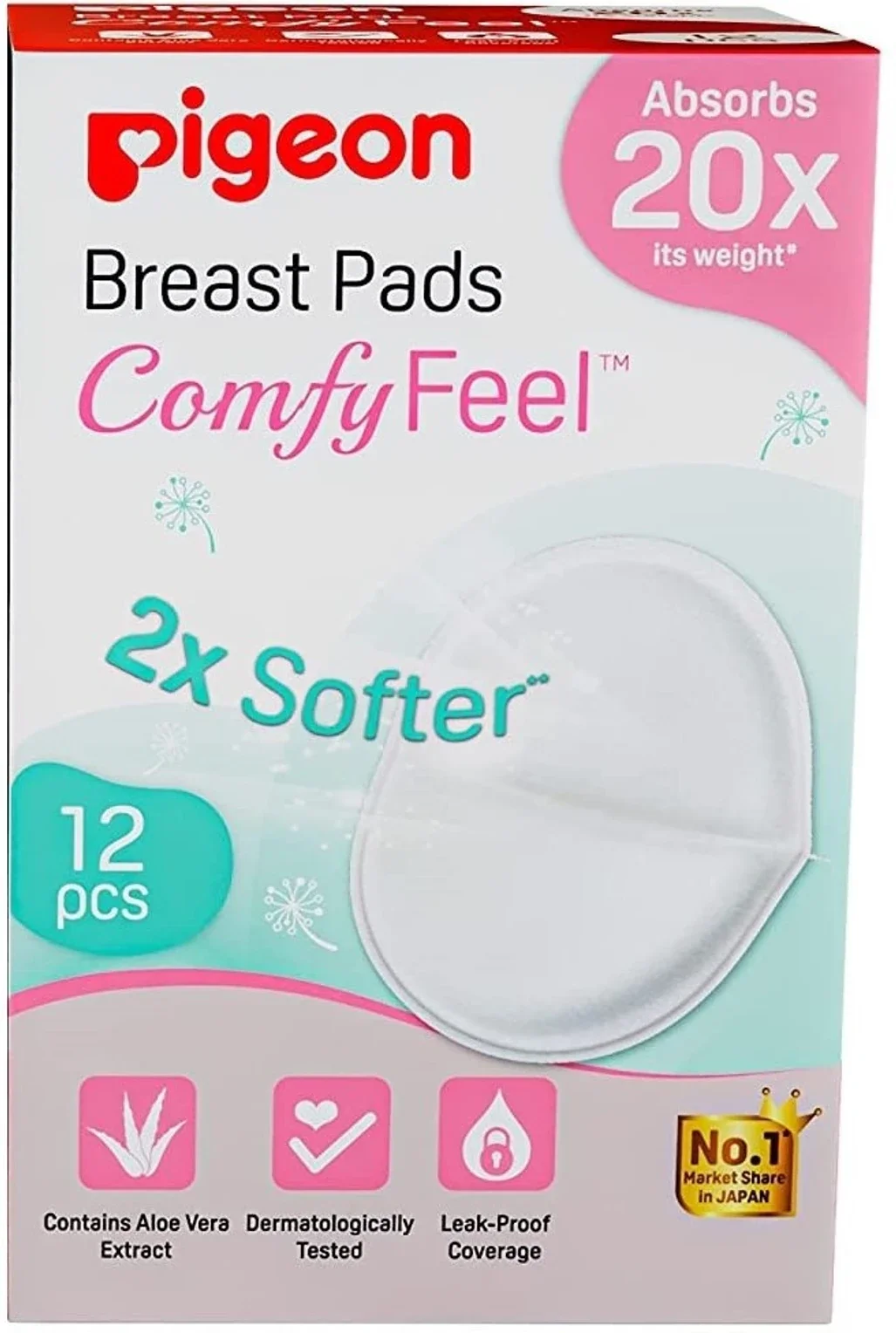 Pigeon Comfyfeel Breast Pads 12 Pcs 79151 | Disposable Nursing Pads
