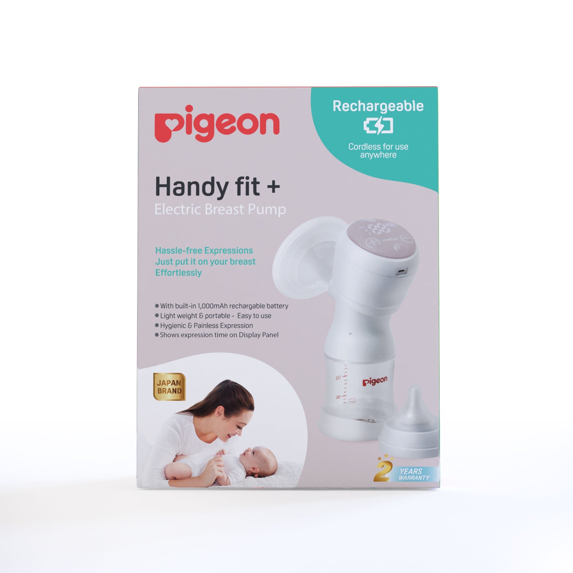 Pigeon Handy Fit+ Electric Breast Pump 80566 | Portable Breast Pump