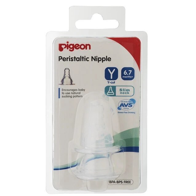 Peristaltic Slim Neck Nipple Y Size | Baby Bottle Nipple