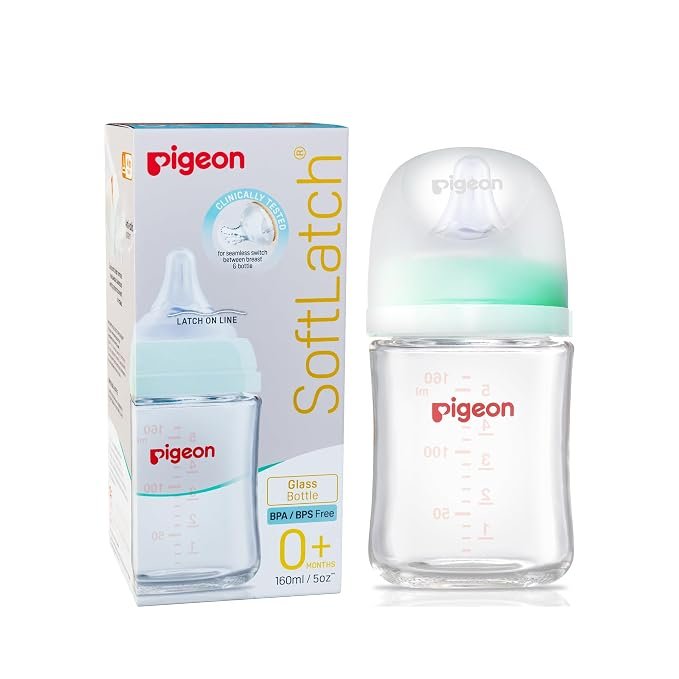 Soft Latch Wide Neck 3 Nursing Glass Bottle 160ml | SKU 79202