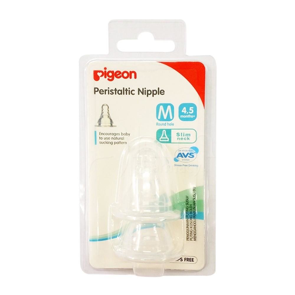 Peristaltic Slim Neck Nipple M Size | Baby Bottle Replacement Nipple