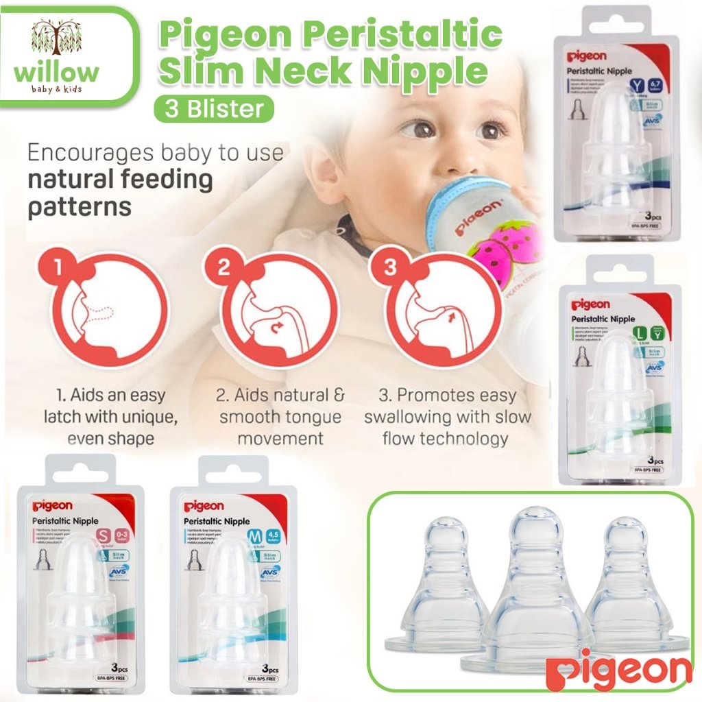 Peristaltic Slim Neck Nipple LL Size | Baby Bottle Nipple