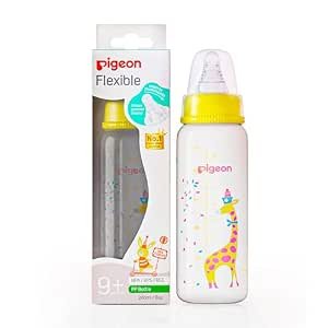 Peristaltic Clear Nursing Bottle RPP 240ml Giraffe Design