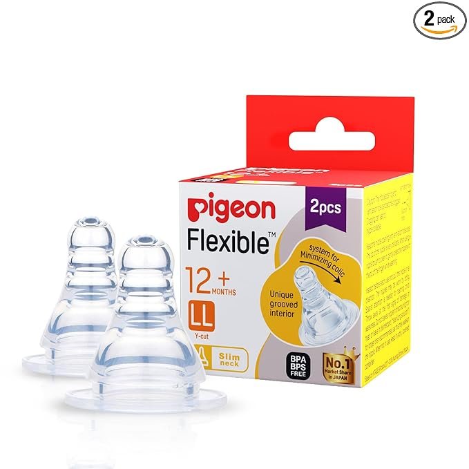 Peristaltic Slim Neck Nipple LL Size | Baby Bottle Nipple