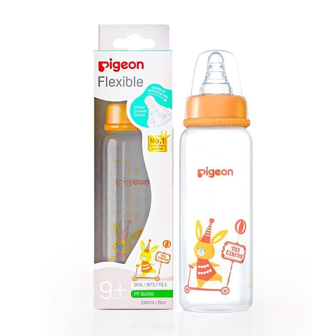 Peristaltic Clear Nursing Bottle RPP 240ml Bunny Design