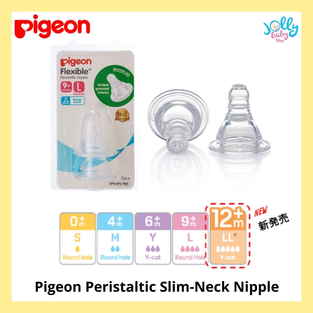 Peristaltic Slim Neck Nipple S Size  | Baby Bottle Nipple