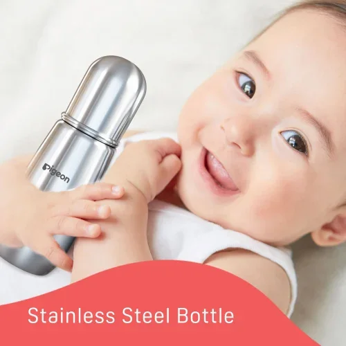 Slim Neck Steel Feeding Bottle 150ml L Size