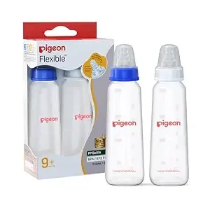 Peristaltic Nursing Bottle KPP 240ml with 2 M Size Nipples