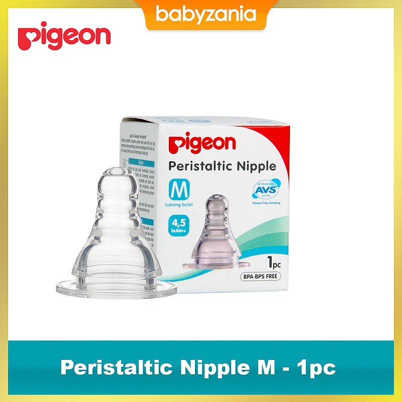 Peristaltic Slim Neck Nipple M Size | Baby Bottle Replacement Nipple