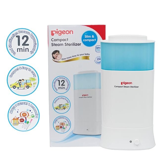 Compact Steam Sterilizer for 2 Bottles