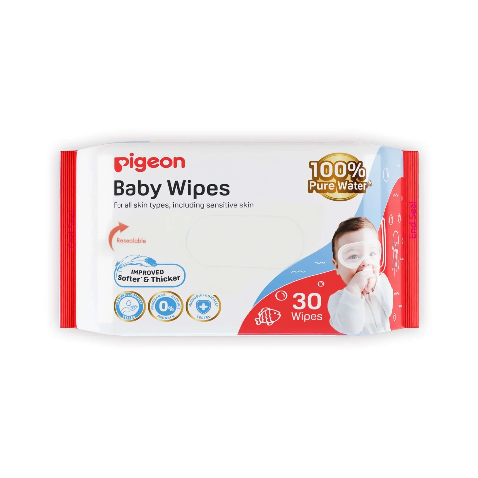 Baby Pure Water Wipes 30 Sheets  | Baby Wet Wipes