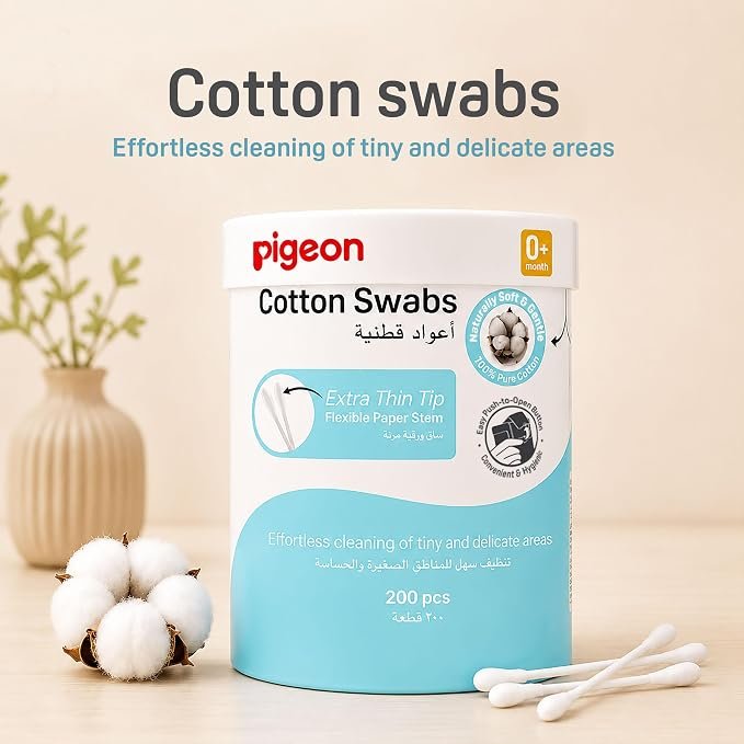 Cotton Swabs Thin Stem 200 pcs  | Cotton Buds
