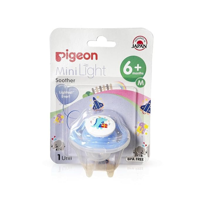 MiniLight Soother M Size 6+ Months – Dino Birthday Design