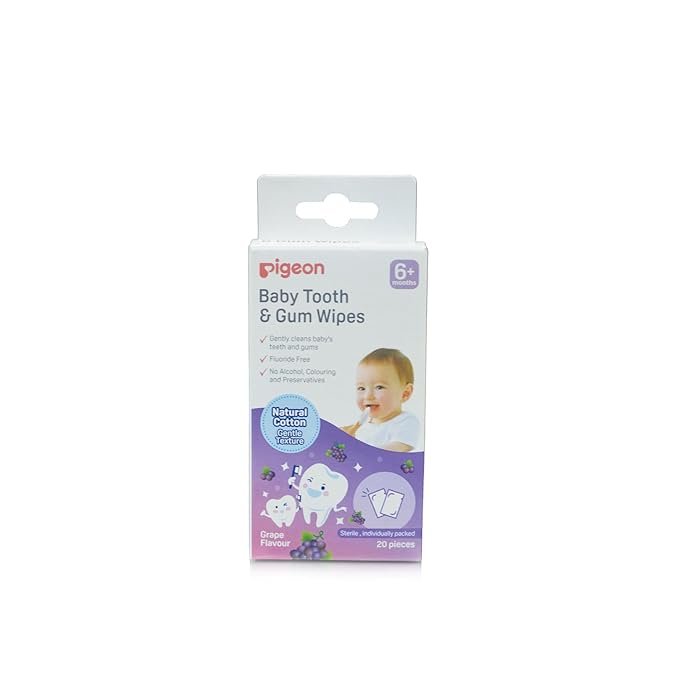 Baby Tooth and Gum Wipes Grape Flavour – Oral Care