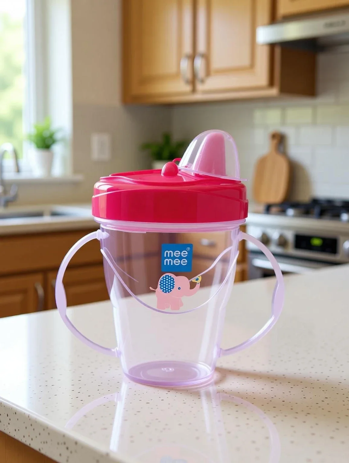 Mainmaiden 180ml Sipper Cup with Hard Spout & Twin Handles
