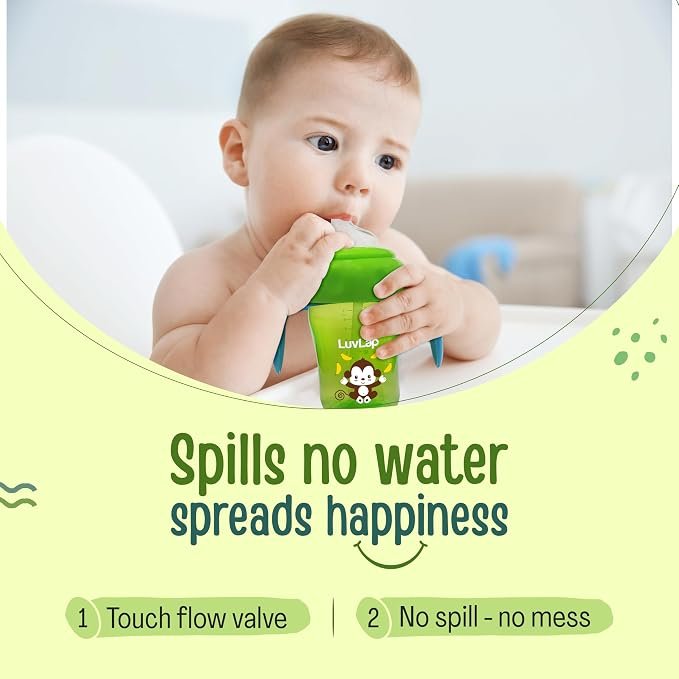 Mainmaiden 2-in-1 Sipper Cup 210ml with Soft Silicone Spout and Straw