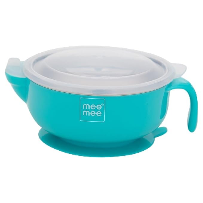 Stay Warm Stainless Steel Baby Bowl  with Suction Base