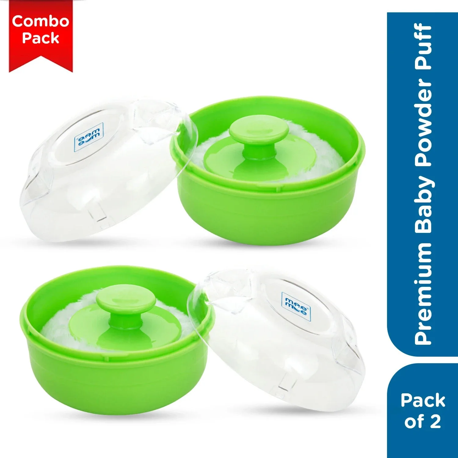 Baby Powder Puff with Powder Storage Container