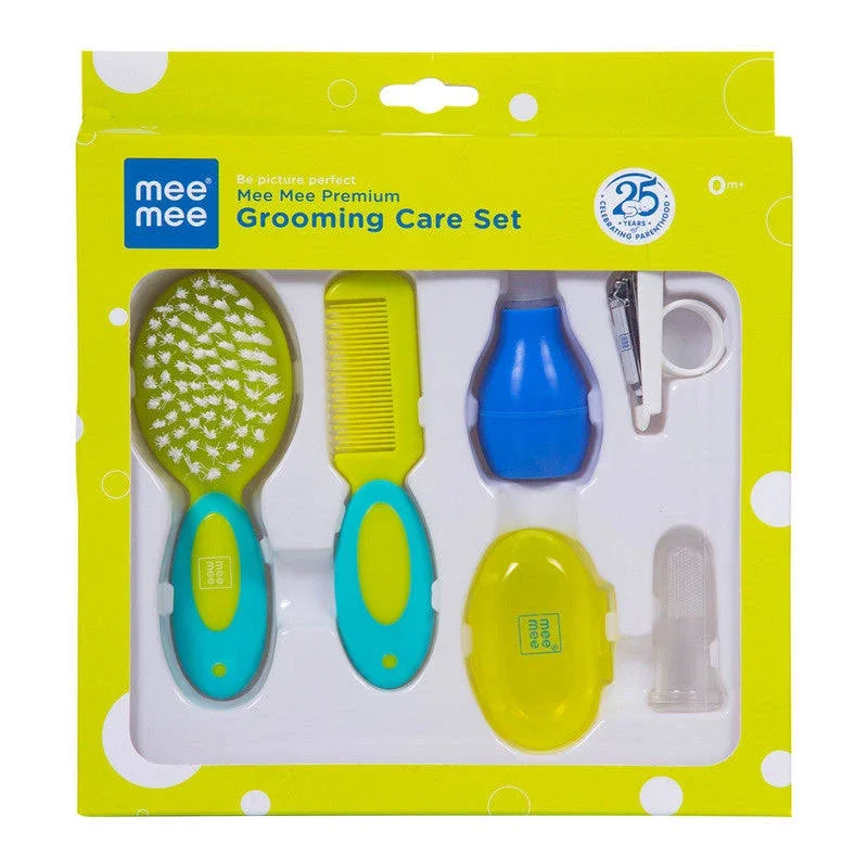 Premium Baby Grooming Care Set with Brush, Comb and Nail Clipper