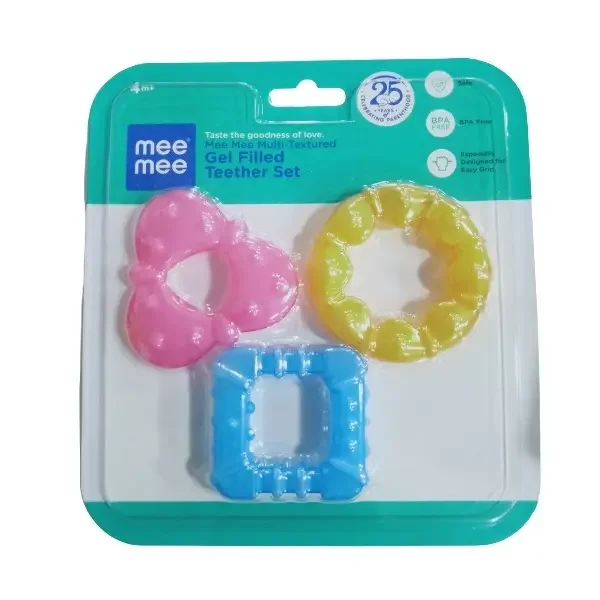 Multi Textured Gel Filled Teether MM-1490D | BPA Free Baby Teether