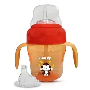 LuvLap Banana Time 2 in 1 Sipper 150ml Orange