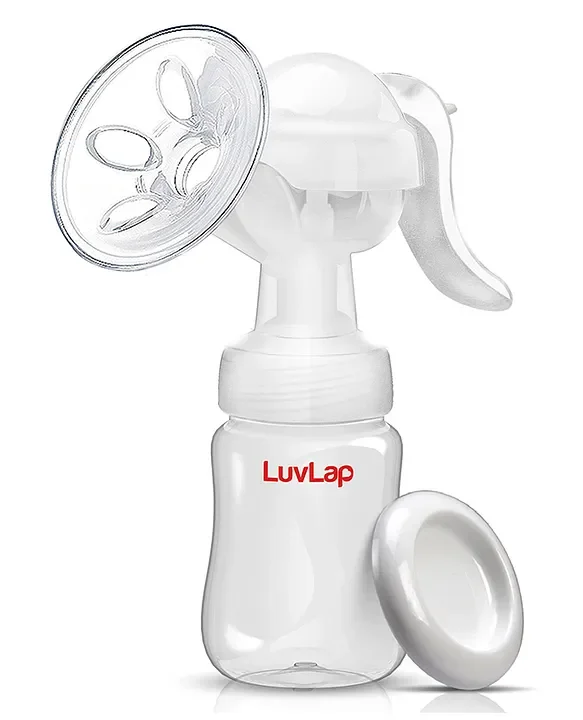LuvLap Manual Breast Pump Portable Handheld Milk Pump