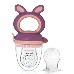 LuvLap  Bunny Food and Fruit Nibbler for Babies