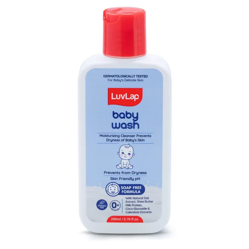 LuvLap Baby Wash 200ml – Gentle Soap-Free Baby Cleanser
