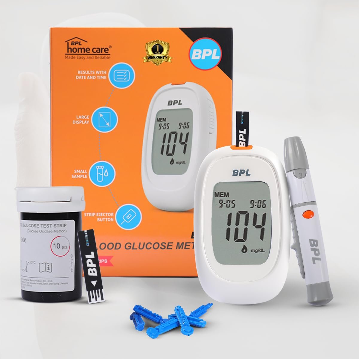 BPL Blood Glucose Meter – Digital Blood Sugar Testing Device