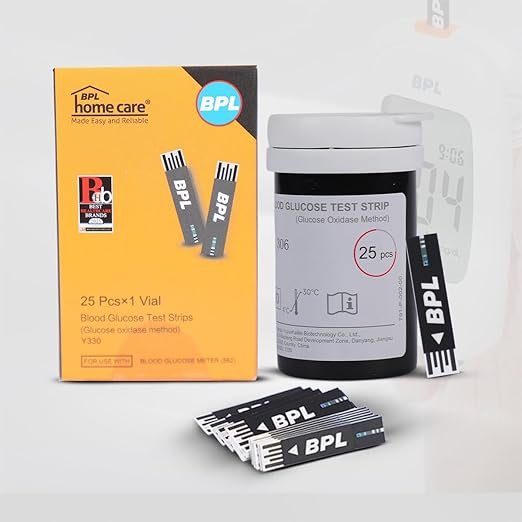 Blood Glucose Test Strips 25 Pcs | Blood Sugar Testing