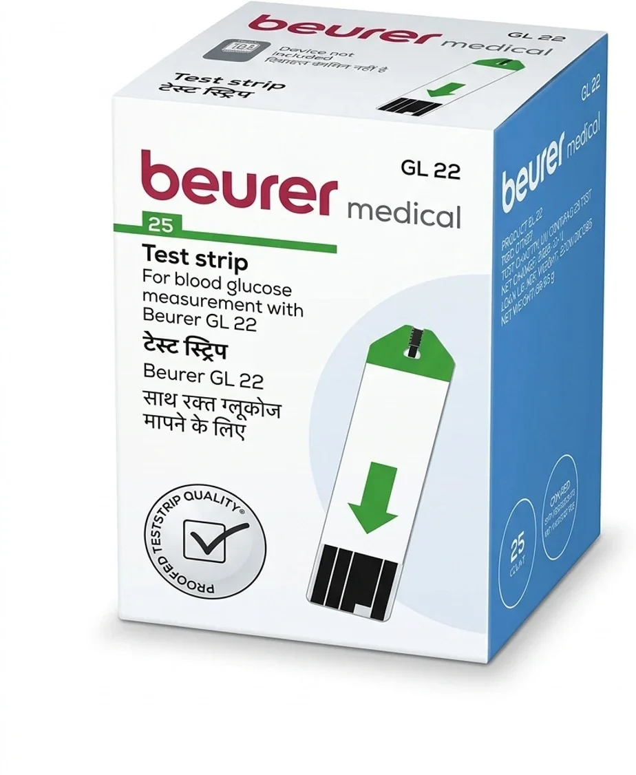 Beurer Glucometer Test Strips for Blood Sugar Testing