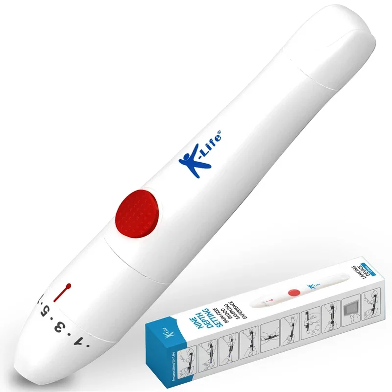 K-Life Adjustable Lancing Device for Blood Glucose Testing