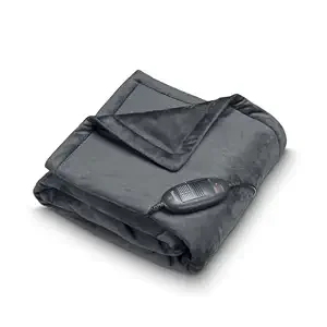 Beurer Cosy Taupe Heated Over Blanket 100W with 6 Heat Settings
