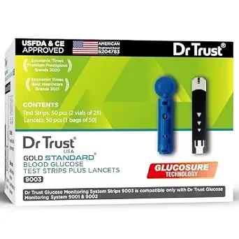 DR Trust Platinum  Blood Glucose Monitor & Test Strips